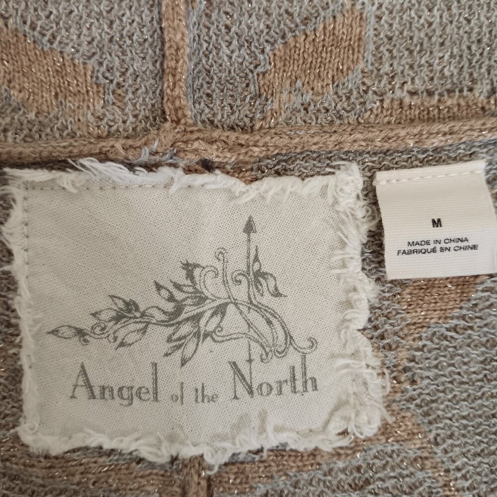 Anthropologie Women's Gold Angel Of The North Icebloom Cardigan Size M - Picture 10 of 14